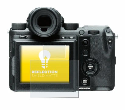 Imagen del dispositivo Fujifilm GFX50S con una amplia variedad de protectores de pantalla.