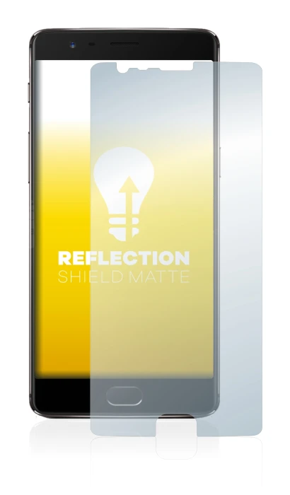 Imagen del dispositivo OnePlus 3T con una amplia variedad de protectores de pantalla.
