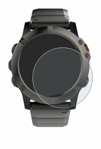 Imagen del dispositivo Garmin Fenix 5X (51 mm) con una amplia variedad de protectores de pantalla.