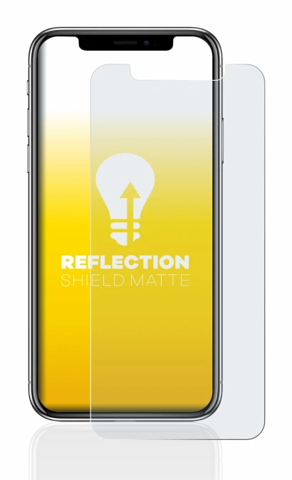 Imagen del dispositivo Apple iPhone X con una amplia variedad de protectores de pantalla.
