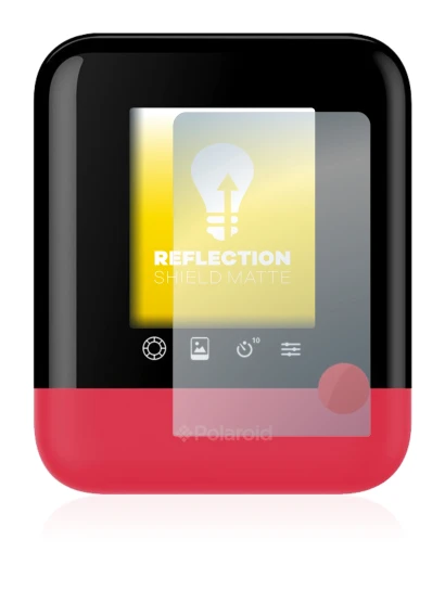 Imagen del dispositivo Polaroid Pop con una amplia variedad de protectores de pantalla.
