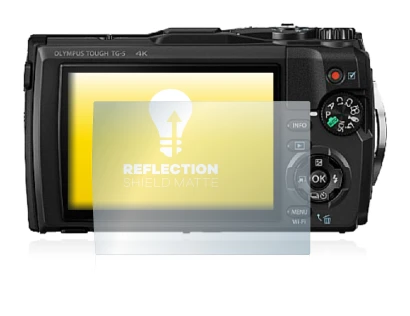 Imagen del dispositivo Olympus Tough TG-5 con una amplia variedad de protectores de pantalla.