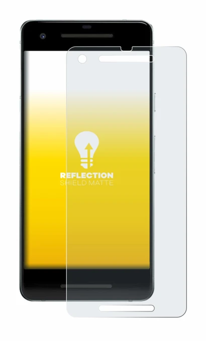 Imagen del dispositivo Google Pixel 2 con una amplia variedad de protectores de pantalla.