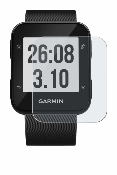 Imagen del dispositivo Garmin Forerunner 30 con una amplia variedad de protectores de pantalla.