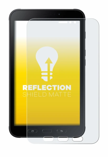 Imagen del dispositivo Samsung Galaxy Tab Active 2 con una amplia variedad de protectores de pantalla.