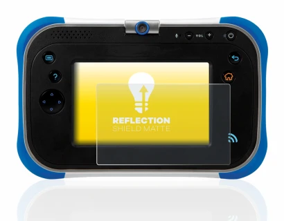 Imagen del dispositivo Vtech Storio Max 2.0 con una amplia variedad de protectores de pantalla.