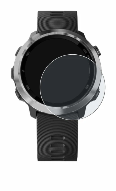 Imagen del dispositivo Garmin Forerunner 645 Music con una amplia variedad de protectores de pantalla.