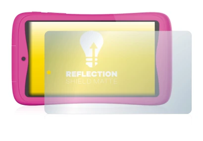 Imagen del dispositivo Kurio Connect 7" con una amplia variedad de protectores de pantalla.