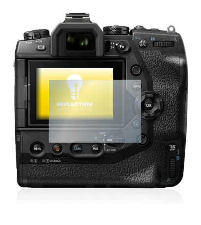 Imagen del dispositivo Olympus OM-D E-M1X con una amplia variedad de protectores de pantalla.