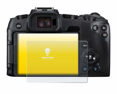 Imagen del dispositivo Canon EOS RP con una amplia variedad de protectores de pantalla.