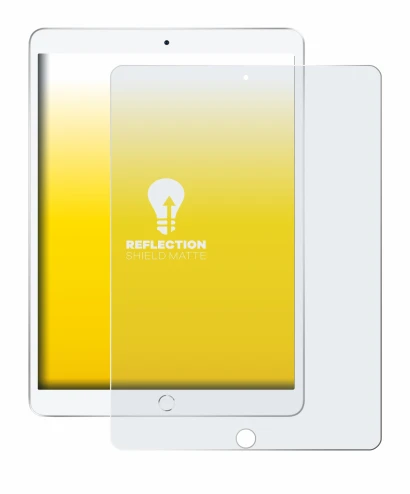 Imagen del dispositivo Apple iPad Air 2019 (3a Gen.) con una amplia variedad de protectores de pantalla.