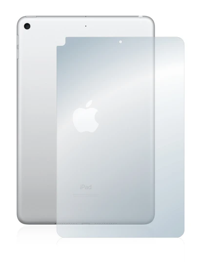 Imagen del dispositivo Apple iPad Mini 5 2019 (Trasero, 5a Gen.) con una amplia variedad de protectores de pantalla.
