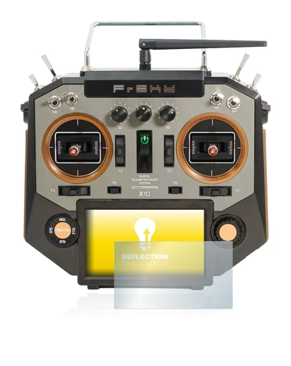 Imagen del dispositivo FrSky Horus X10 con una amplia variedad de protectores de pantalla.