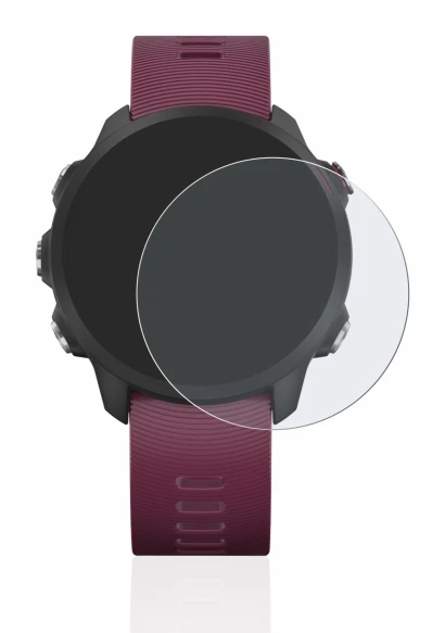Imagen del dispositivo Garmin Forerunner 245 con una amplia variedad de protectores de pantalla.