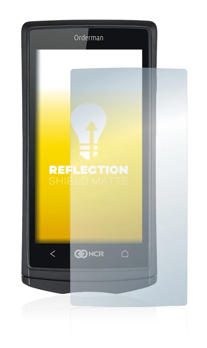 Imagen del dispositivo Orderman 5 con una amplia variedad de protectores de pantalla.