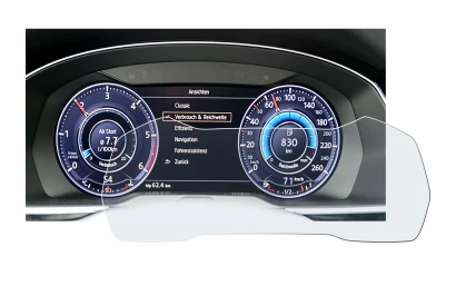 Imagen del dispositivo Volkswagen Passat Active Info Cockpit 12.3" con una amplia variedad de protectores de pantalla.