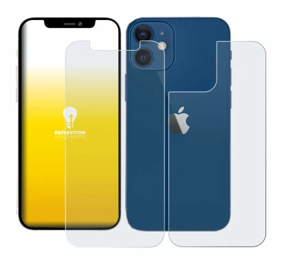 Imagen del dispositivo Apple iPhone 12 (Frontal+Trasero) con una amplia variedad de protectores de pantalla.