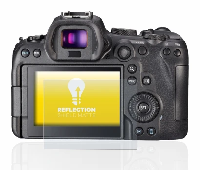 Imagen del dispositivo Canon EOS R6 con una amplia variedad de protectores de pantalla.