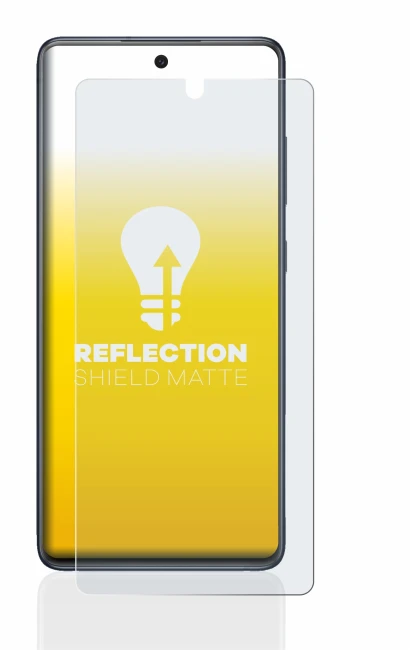 Imagen del dispositivo Samsung Galaxy S20 FE con una amplia variedad de protectores de pantalla.