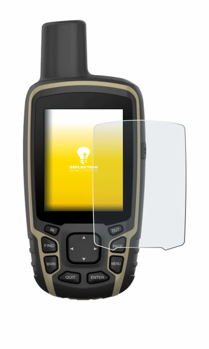 Imagen del dispositivo Garmin GPSMAP 65 con una amplia variedad de protectores de pantalla.