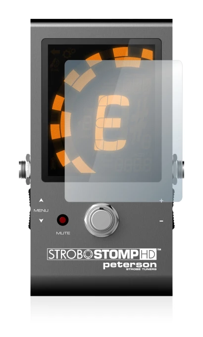 Imagen del dispositivo Peterson Strobostomp HD con una amplia variedad de protectores de pantalla.