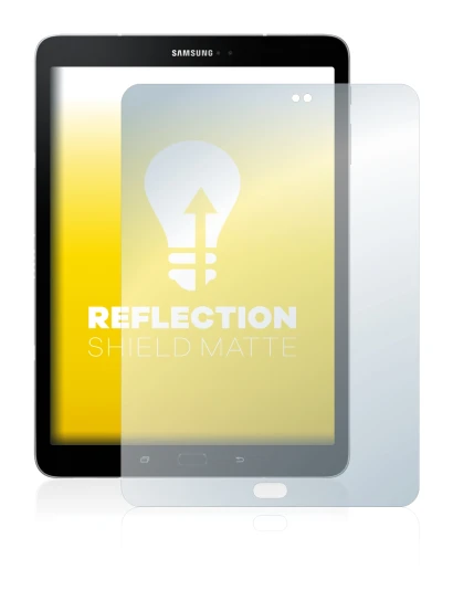 Imagen del dispositivo Samsung Galaxy Tab S3 con una amplia variedad de protectores de pantalla.