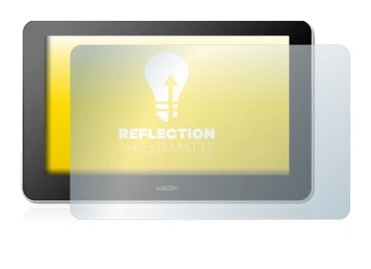 Imagen del dispositivo Wacom One Creative Pen Display con una amplia variedad de protectores de pantalla.