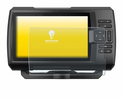 Imagen del dispositivo Garmin Striker Vivid 7cv con una amplia variedad de protectores de pantalla.