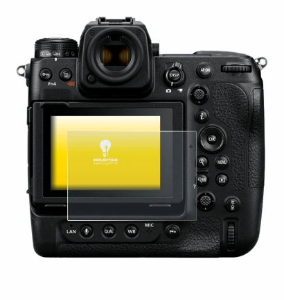 Imagen del dispositivo Nikon Z 9 con una amplia variedad de protectores de pantalla.