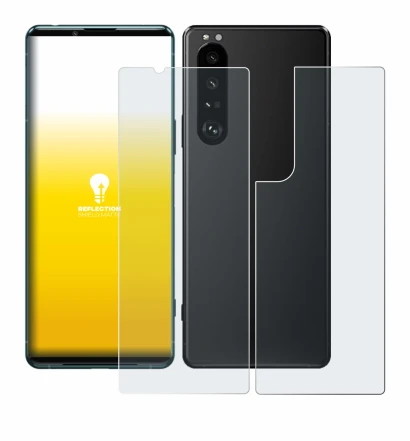 Imagen del dispositivo Sony Xperia 5 III (Frontal+Trasero) con una amplia variedad de protectores de pantalla.