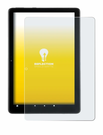 Imagen del dispositivo Amazon Fire HD 10 2021 (11a Gen.) con una amplia variedad de protectores de pantalla.