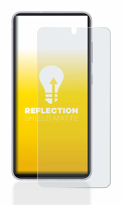 Imagen del dispositivo Samsung Galaxy S21 FE 5G con una amplia variedad de protectores de pantalla.