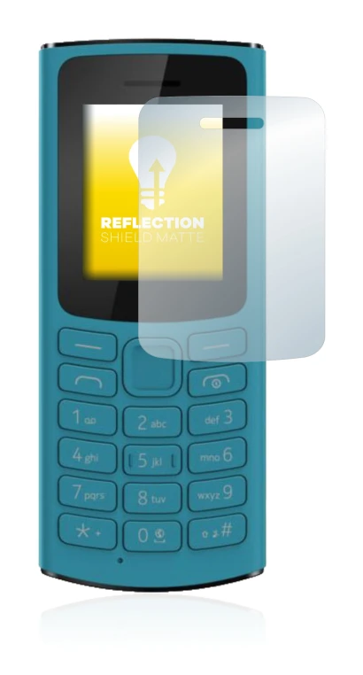 Imagen del dispositivo Nokia 105 4G 2021 con una amplia variedad de protectores de pantalla.
