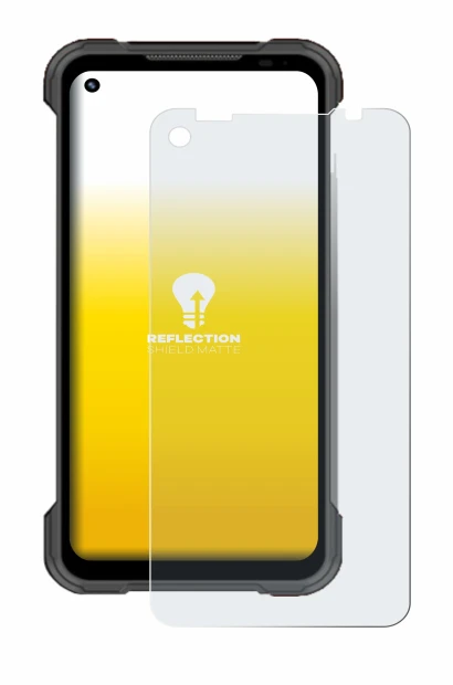 Imagen del dispositivo Doogee S97 Pro con una amplia variedad de protectores de pantalla.