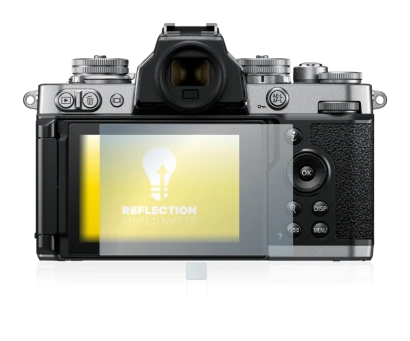 Imagen del dispositivo Nikon Z fc con una amplia variedad de protectores de pantalla.