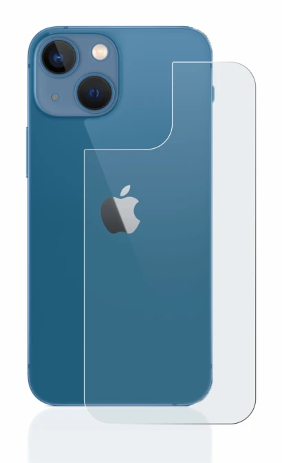 Imagen del dispositivo Apple iPhone 13 mini (Trasero) con una amplia variedad de protectores de pantalla.