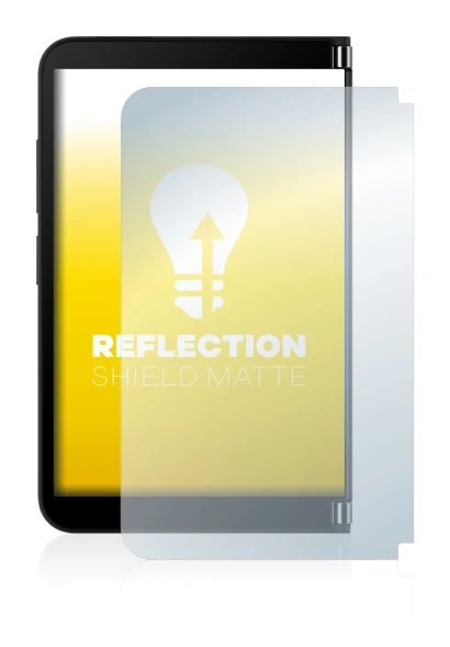 Imagen del dispositivo Microsoft Surface Duo 2 (Pantalla exterior) con una amplia variedad de protectores de pantalla.