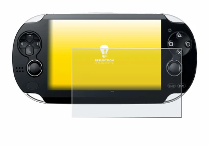 Imagen del dispositivo Sony Playstation PS Vita con una amplia variedad de protectores de pantalla.