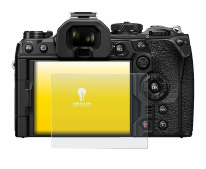 Imagen del dispositivo Olympus OM-1 2022 con una amplia variedad de protectores de pantalla.