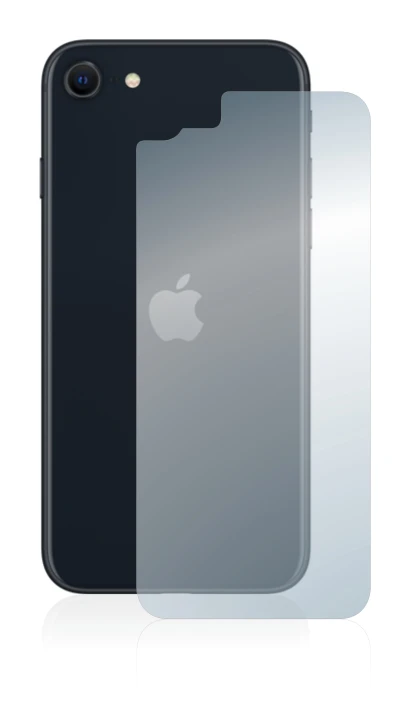 Imagen del dispositivo Apple iPhone SE 3 2022 (Trasero) con una amplia variedad de protectores de pantalla.