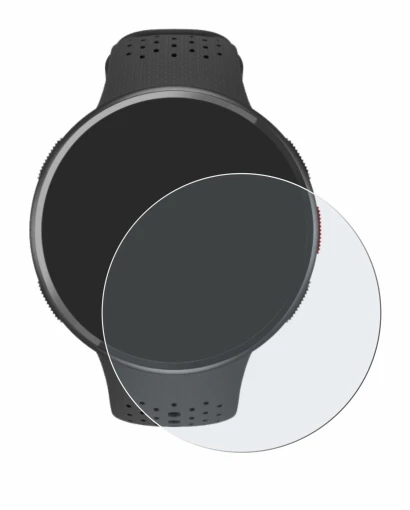 Imagen del dispositivo Polar Pacer Pro con una amplia variedad de protectores de pantalla.