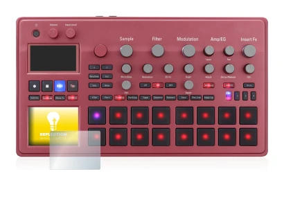 Imagen del dispositivo KORG electribe Sampler con una amplia variedad de protectores de pantalla.