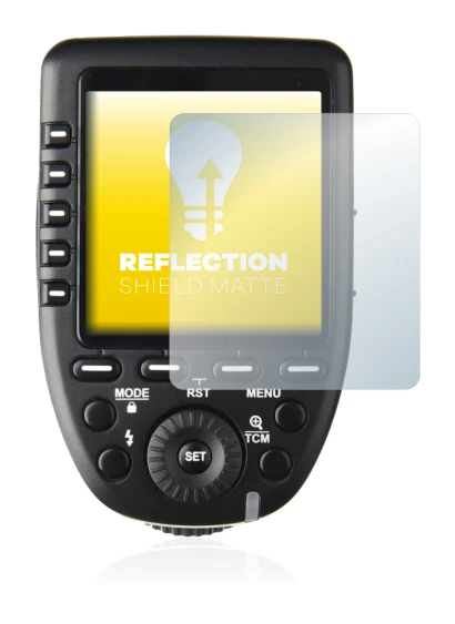 Imagen del dispositivo Godox XPro con una amplia variedad de protectores de pantalla.
