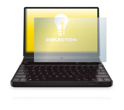 Imagen del dispositivo GPD Win Max 2 con una amplia variedad de protectores de pantalla.