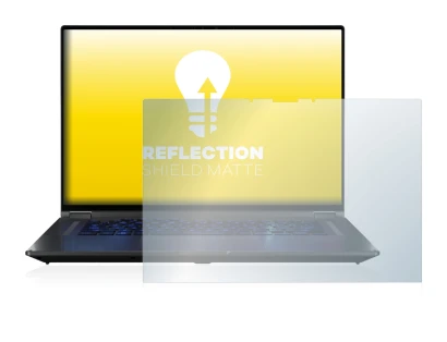 Imagen del dispositivo ASUS ROG Flow X16 con una amplia variedad de protectores de pantalla.