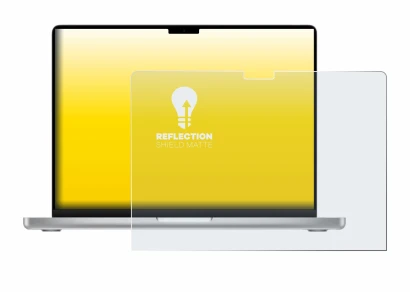 Imagen del dispositivo Apple MacBook Pro 14" M2 2023 con una amplia variedad de protectores de pantalla.