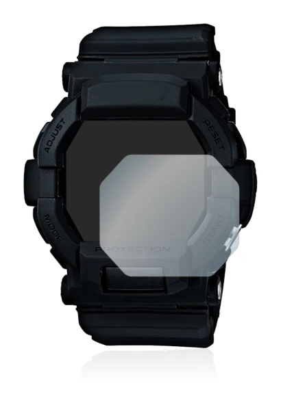 Imagen del dispositivo Casio G-Shock GD350 con una amplia variedad de protectores de pantalla.