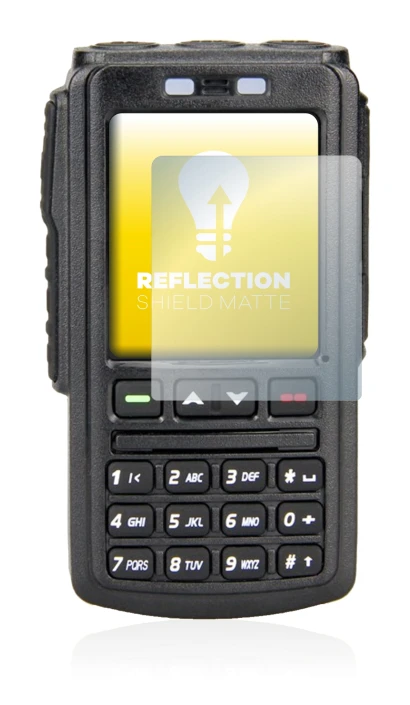 Imagen del dispositivo AnyTone BT-01 con una amplia variedad de protectores de pantalla.