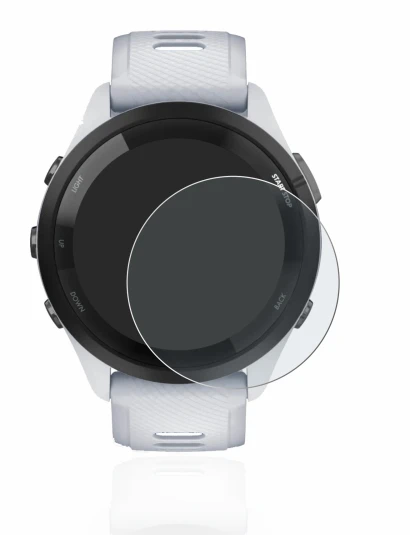 Imagen del dispositivo Garmin Forerunner 265 (46 mm) con una amplia variedad de protectores de pantalla.