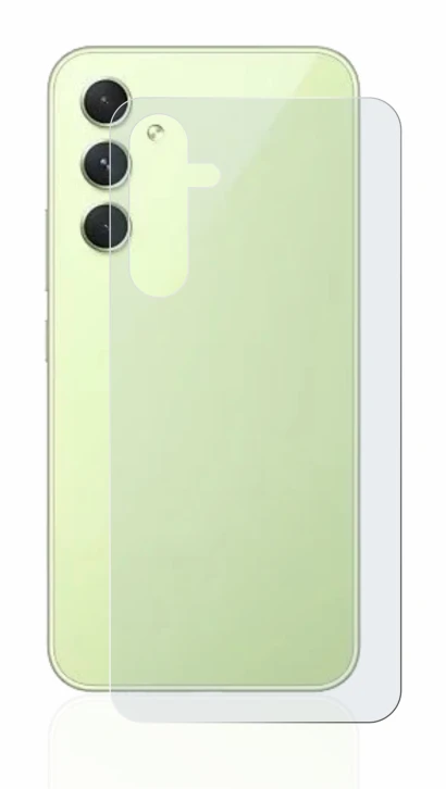 Imagen del dispositivo Samsung Galaxy A54 5G (Trasero) con una amplia variedad de protectores de pantalla.